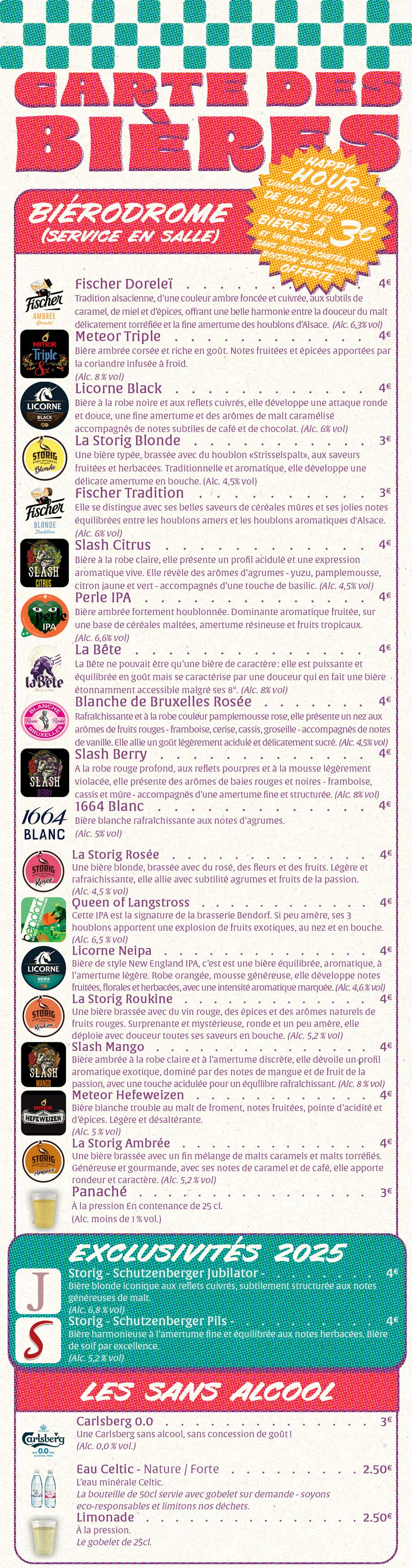 carte des bi�res 1